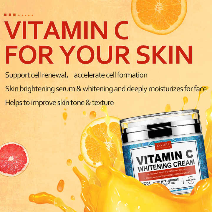 Vitamin C Cream With Hyaluronic Acid And Collagen